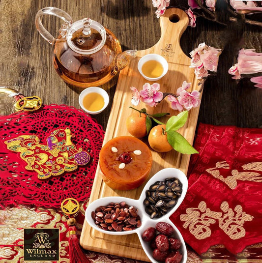 Bamboo Wood Tray 18" X 4.75" | For Appetizers / Barbecue / Burger Sliders WL-771009/A