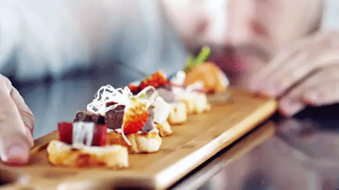 Bamboo Wood Tray 18" X 4.75" | For Appetizers / Barbecue / Burger Sliders WL-771009/A