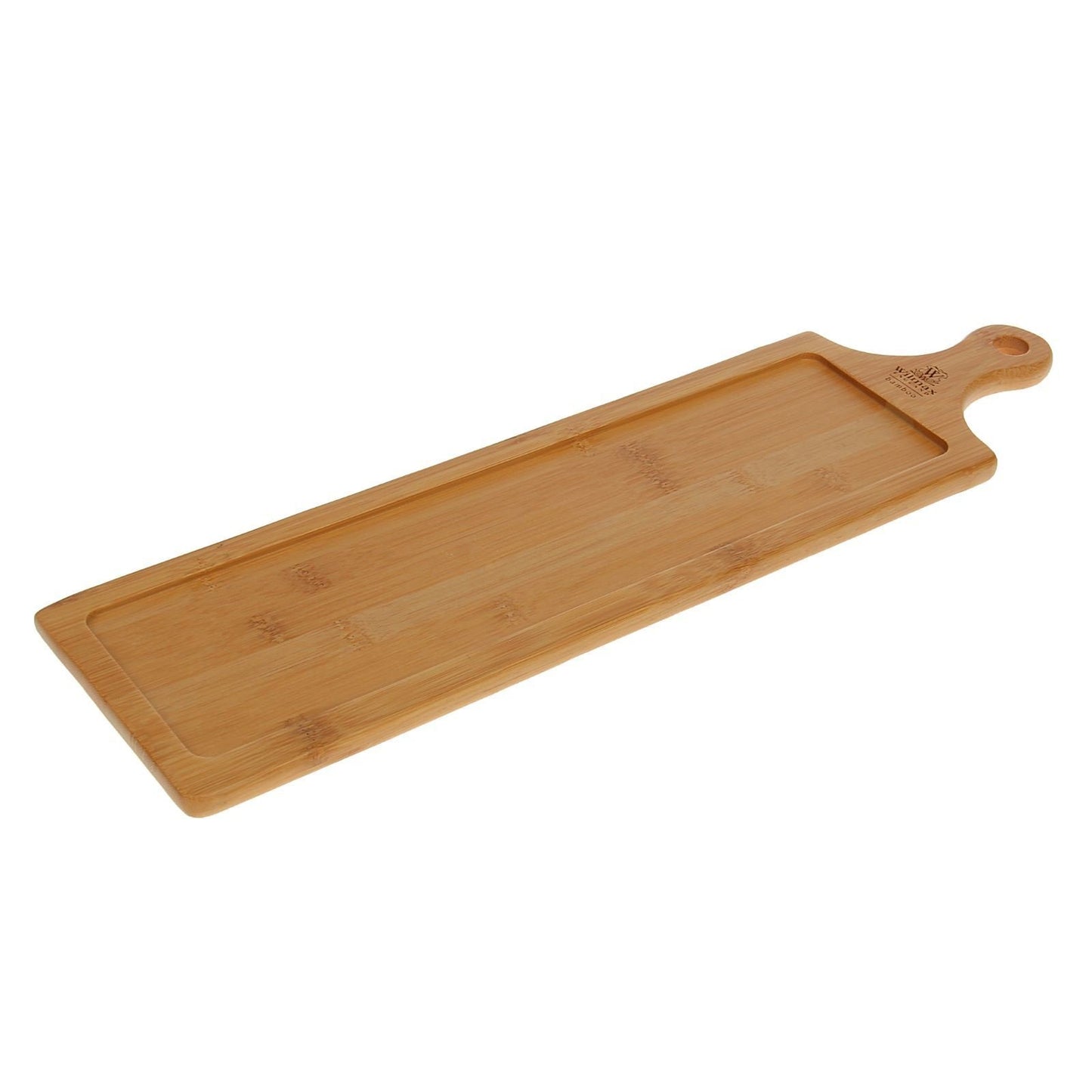 Bamboo Wood Tray 18" X 4.75" | For Appetizers / Barbecue / Burger Sliders WL-771009/A