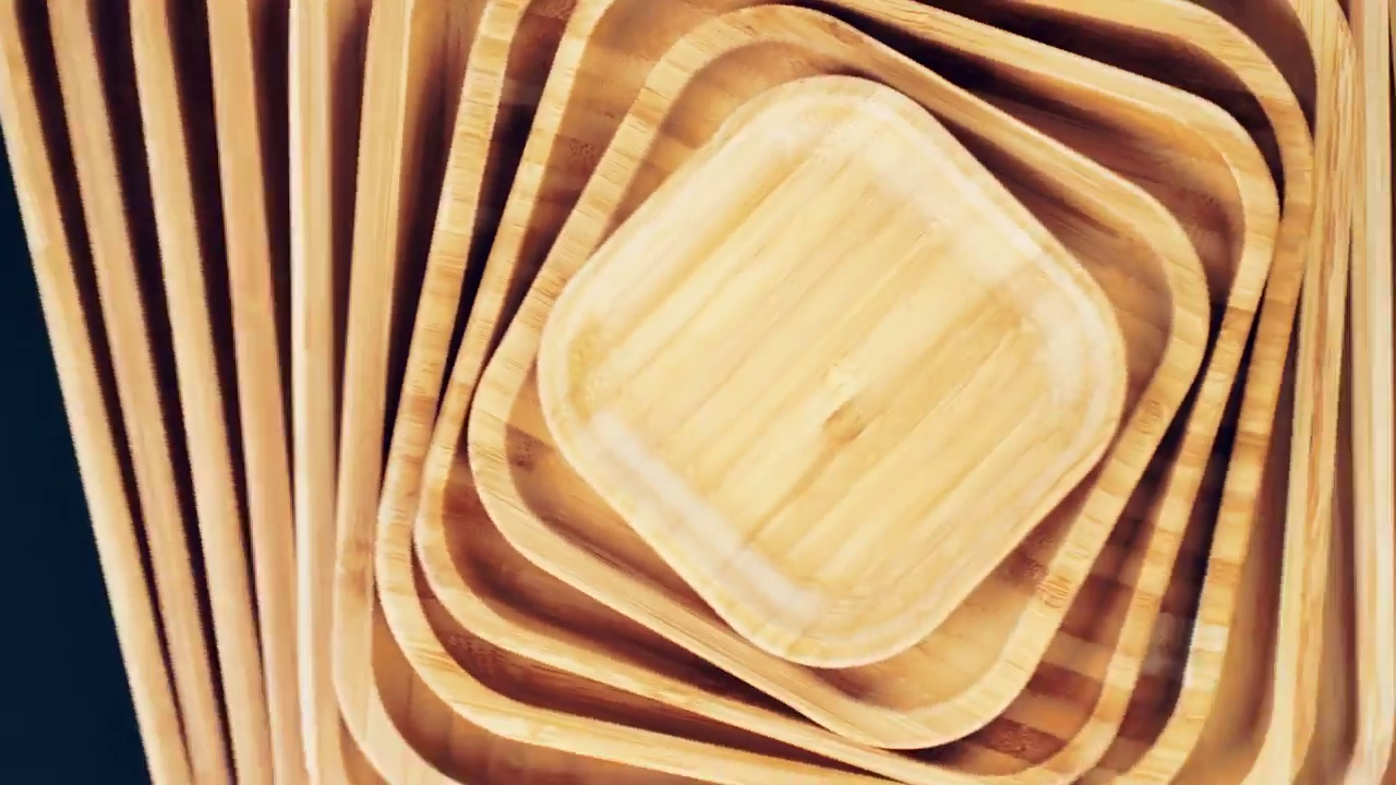 Bamboo Wood Tray 18" X 4.75" | For Appetizers / Barbecue / Burger Sliders WL-771009/A